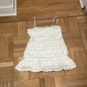 Elegant White Mini Dress